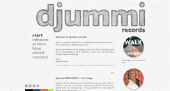 Desktop Screenshot of djummi-records.de
