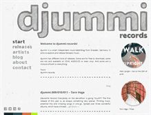 Tablet Screenshot of djummi-records.de